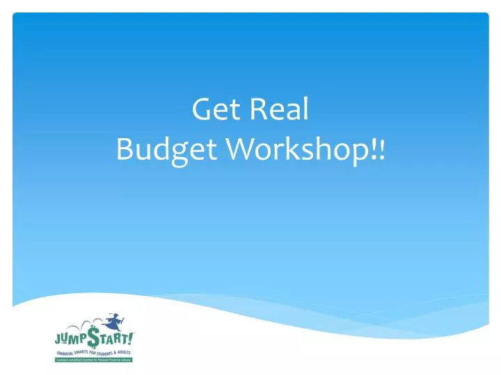 get real budget workshop