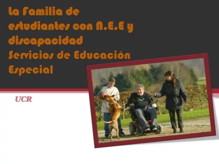 la familia de estudiantes con n e e y discapacidad servicios de educaci n especial