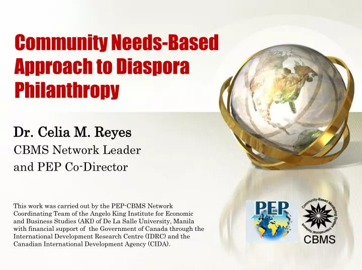 community needs based approach to diaspora philanthropy