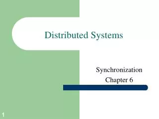 Distributed Systems