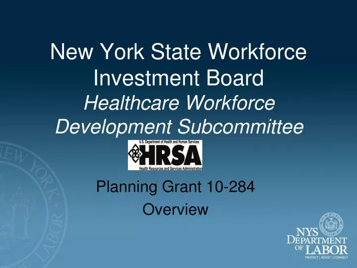 new york state workforce investment board healthcare workforce development subcommittee