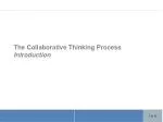 The Collaborative Thinking Process Introduction - slide 1