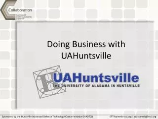 Doing Business with UAHuntsville