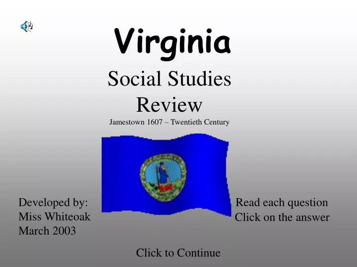 virginia social studies review jamestown 1607 twentieth century