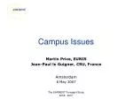 Campus Issues - slide 1