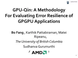 GPU-Qin: A Methodology For Evaluating Error Resilience of GPGPU Applications