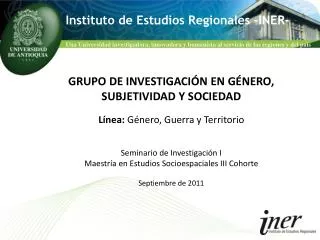 instituto de estudios regionales iner