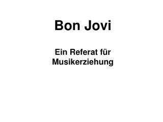 bon jovi