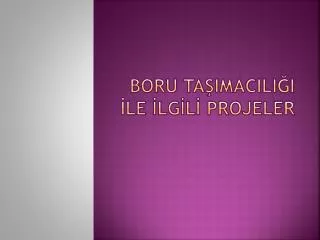 boru ta imacili i le lg l projeler
