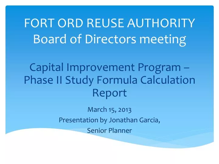 fort ord reuse authority board of directors meeting