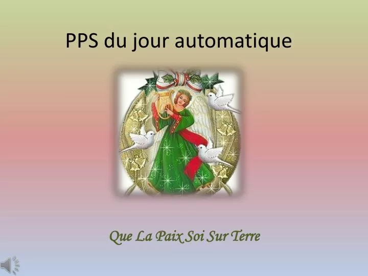 pps du jour automatique