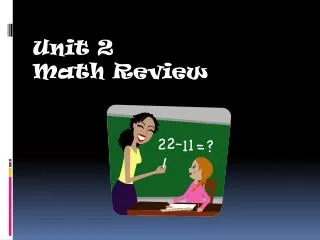 Unit 2 Math Review