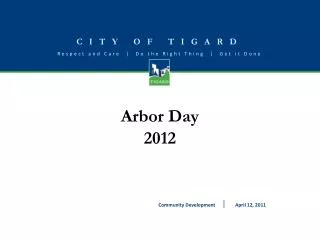 Arbor Day 2012