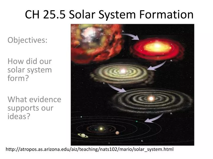 ch 25 5 solar system formation
