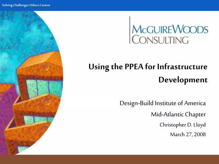 using the ppea for infrastructure development
