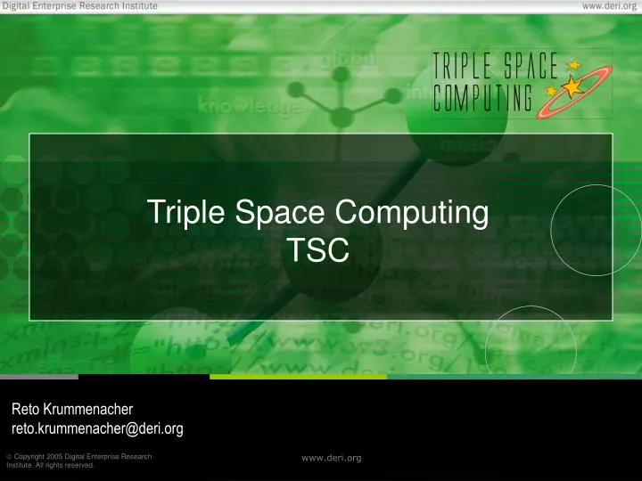 triple space computing tsc