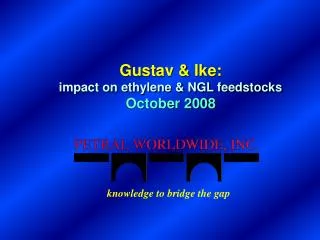 Gustav &amp; Ike: impact on ethylene &amp; NGL feedstocks October 2008