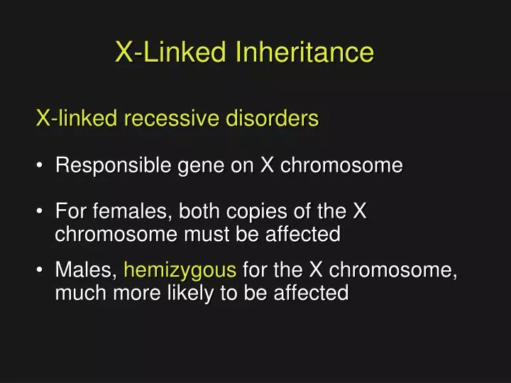 x linked inheritance