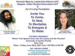 Feminist Majority Leadership Alliance-UCF, Sangam, Indian Student Association-UCF &amp;