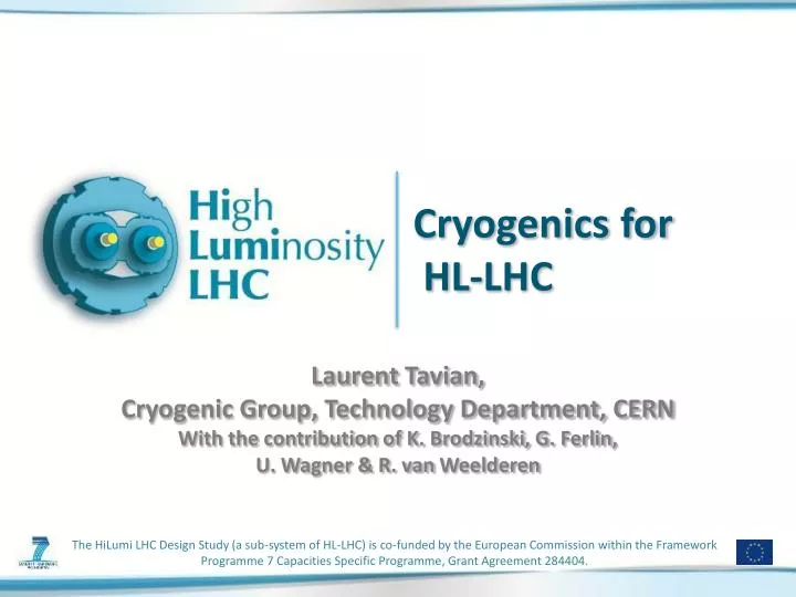 cryogenics for hl lhc