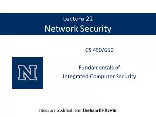 Lecture 22 Network Security