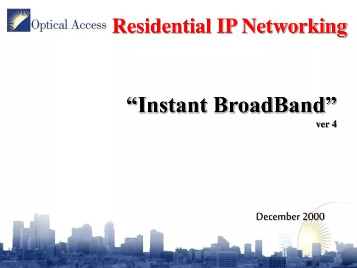 residential ip networking