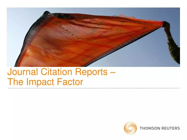 journal citation reports the impact factor