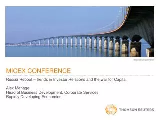 MICEX CONFERENCE