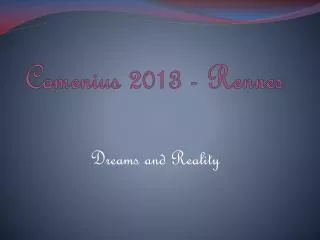 Comenius 2013 - Rennes