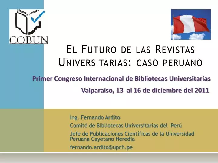 el futuro de las revistas universitarias caso peruano