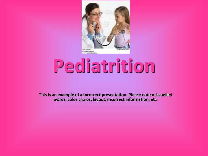pediatrition