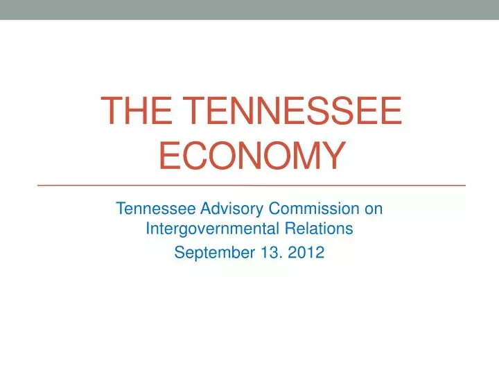 the tennessee economy