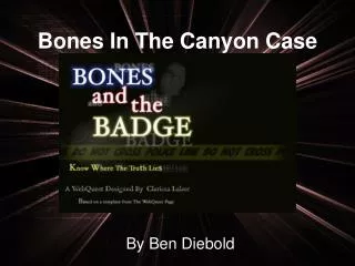 Bones In The Canyon Case