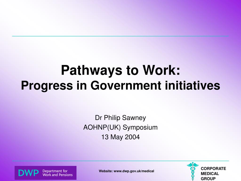 PPT - Pathways to Work: Progress in Government initiatives PowerPoint ...