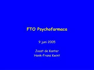 fto psychofarmaca