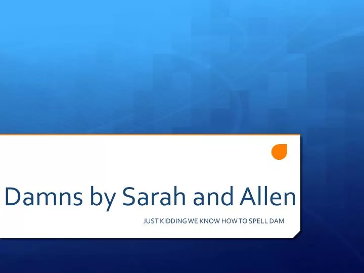 damns by sarah and allen