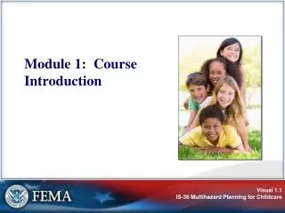 Module 1: Course Introduction