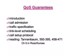 QoS Guarantees