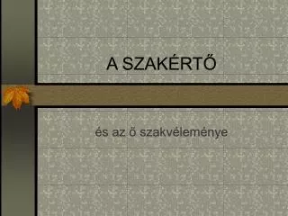 a szak rt