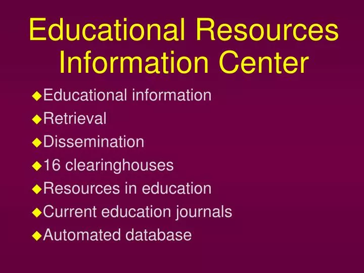 educational resources information center