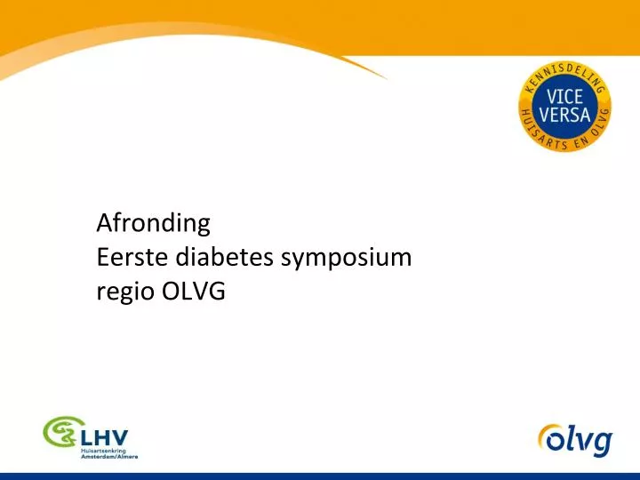 afronding eerste diabetes symposium regio olvg