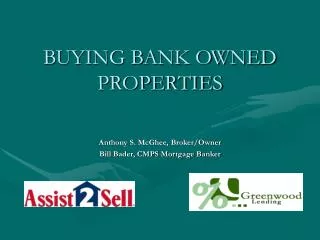 BUYING BANK OWNED PROPERTIES