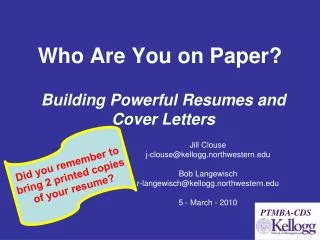 Who Are You on Paper?