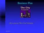 Business Plan - slide 1