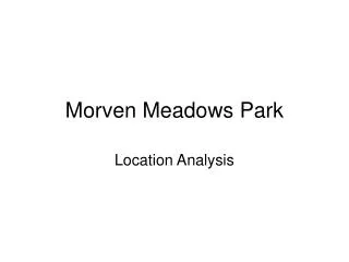 Morven Meadows Park