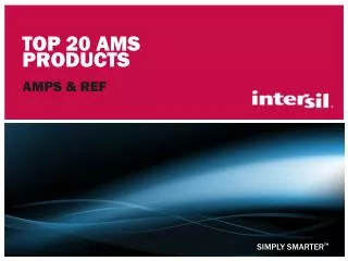 Top 20 AMS Products