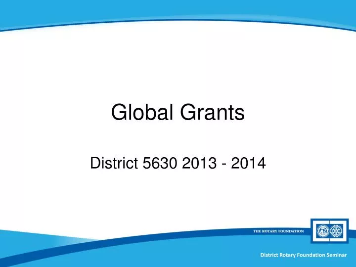 global grants