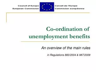 Co-ordination of unemployment benefits