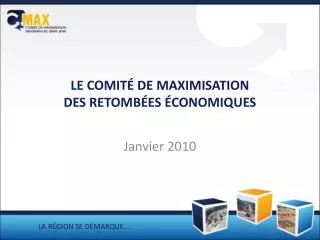 le comit de maximisation des retomb es conomiques