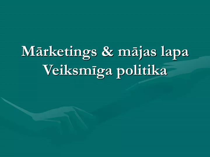 m rketings m jas lapa veiksm ga politika